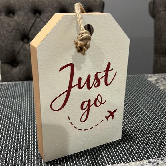 Ashland Home Decor Wooden Signs Just Go To Travel Is To Live Frame Wanderlust - Picture 4 of 11